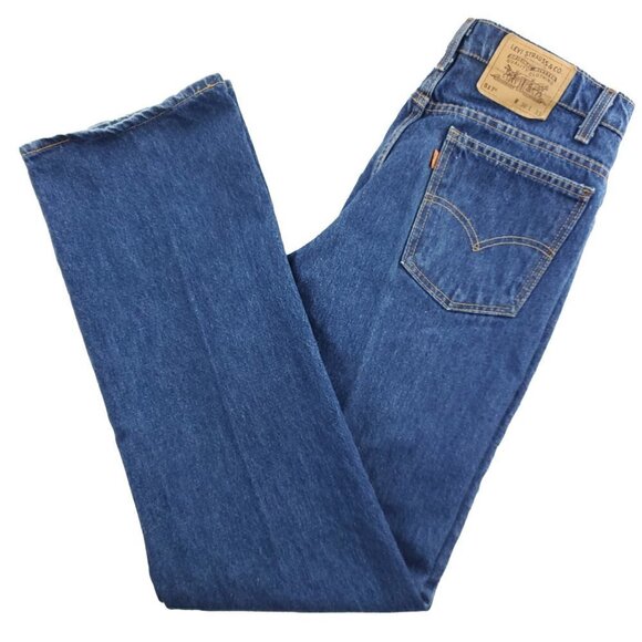 Levi's 517 Orange Tab Jeans VTG USA 40517-0215 Bootcut Men's "36x33" Real 34x34 - Picture 9 of 13